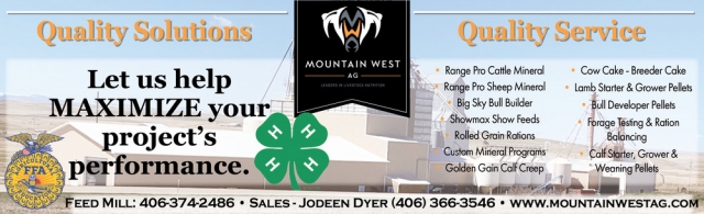 Livestock Feed Solutions, Mountain West Ag, Garneill, MT