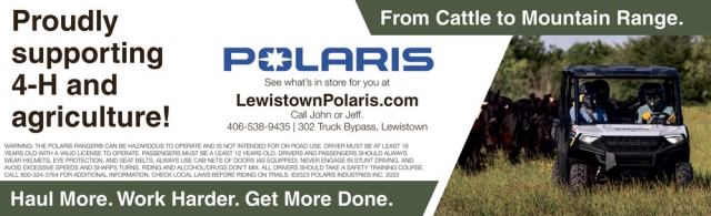 Off-Road Vehicle Sales, Lewistown Polaris, Lewistown, MT