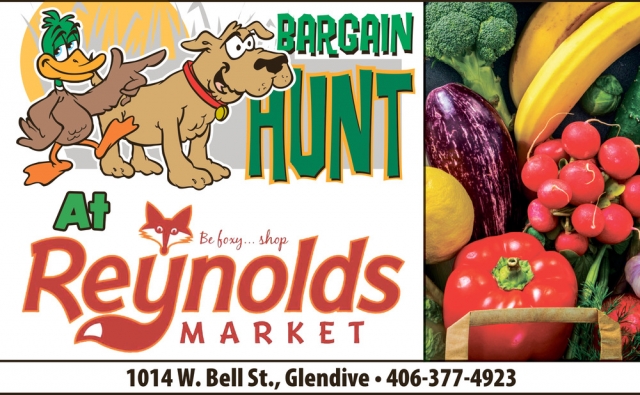 Grocery Bargain Hunting, Reynolds Market, Sidney, MT