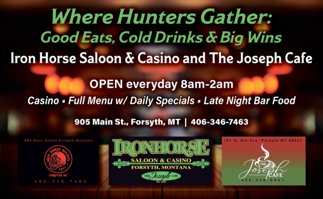 Daily Specials & Casino, Ironhourse Saloon & Casino, Forsyth, MT