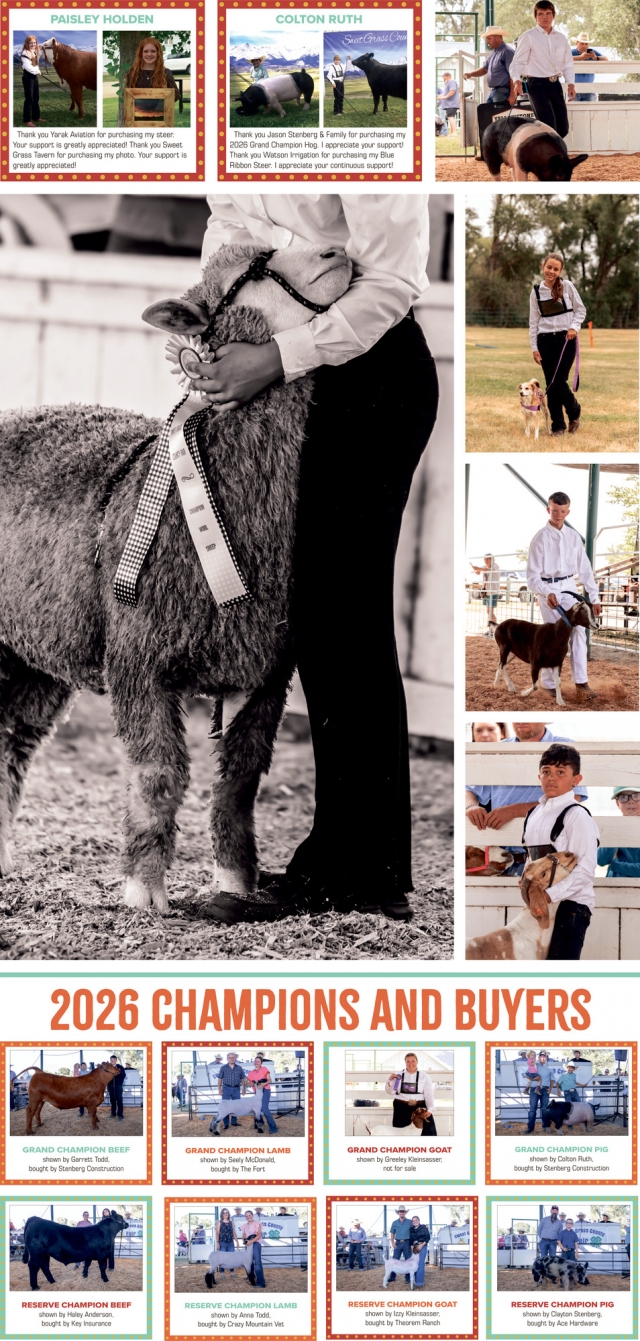Thank You Community! , Sweet Grass County Fair 2026, Big Timber, MT