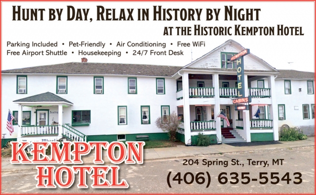 24/7 Front Desk Hotel, Hempton Hotel, Terry, MT