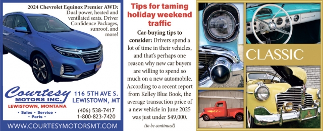 Drive Comfort, Drive Confidence, Courtesy Motors Inc