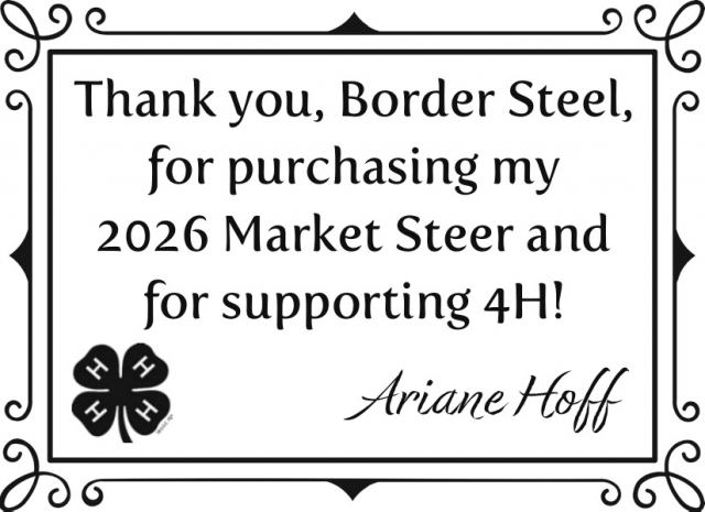 Thank You Borden Steel, Ariane Hoff