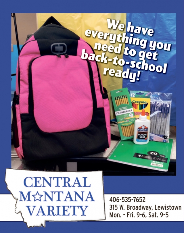 Shop Local, Save the Hassle, Central Montana Variety, Lewistown, MT