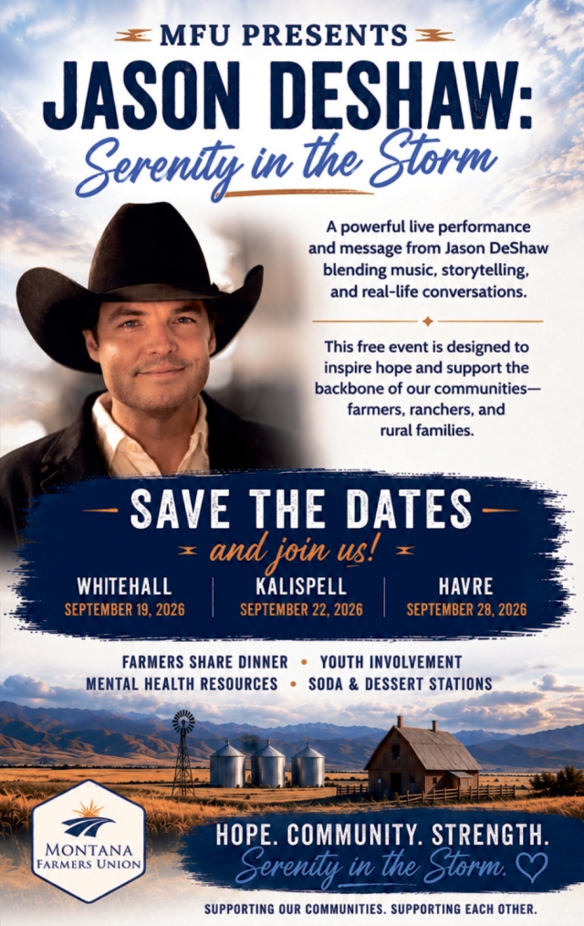 Save The Date, Join Us, Montana Farmers Union, Great Falls, MT