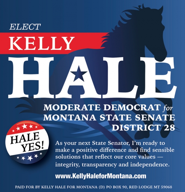Vote Hale For State Senate, Kelly Hale, Red Lodge, MT