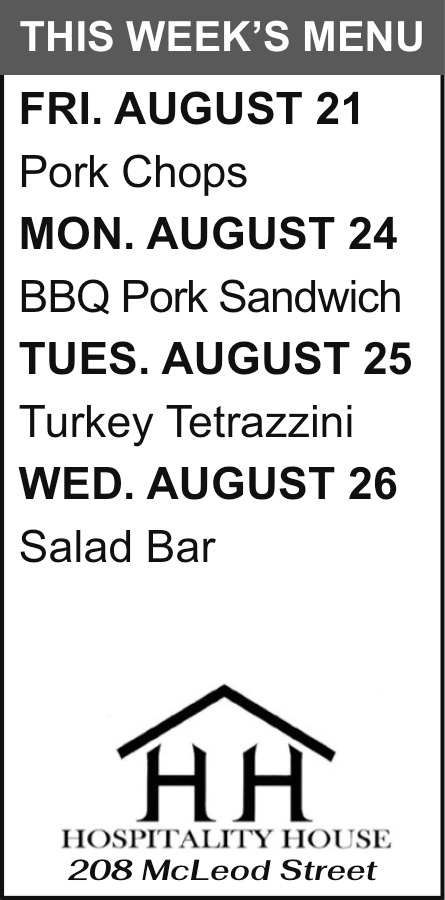 Fresh Meals, Every Day, Hospitality House, Big Timber, MT