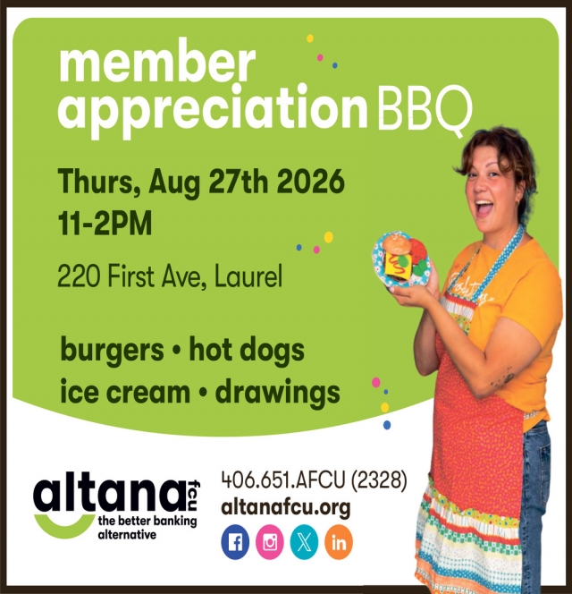 Join Us for Free Food, Altana Federal Credit Union, Billings, MT