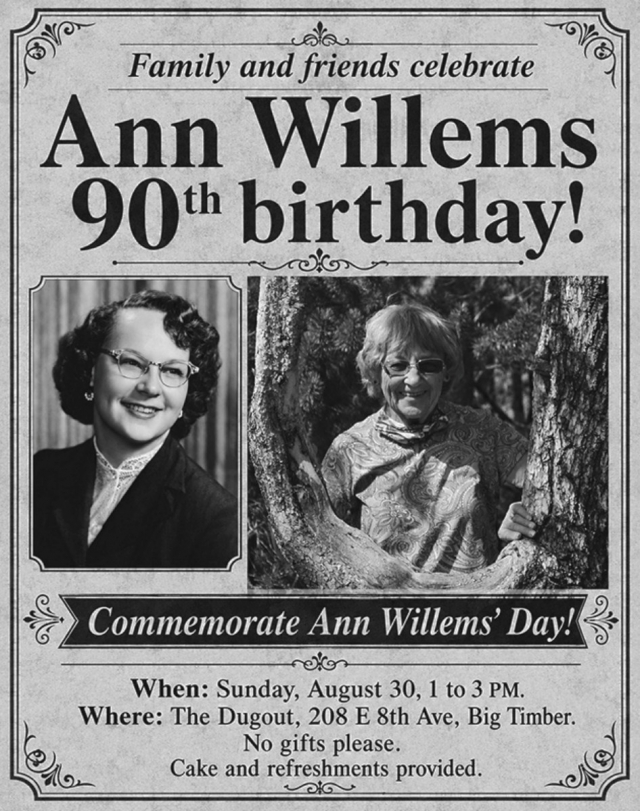 90th Birthday, Ann Willems