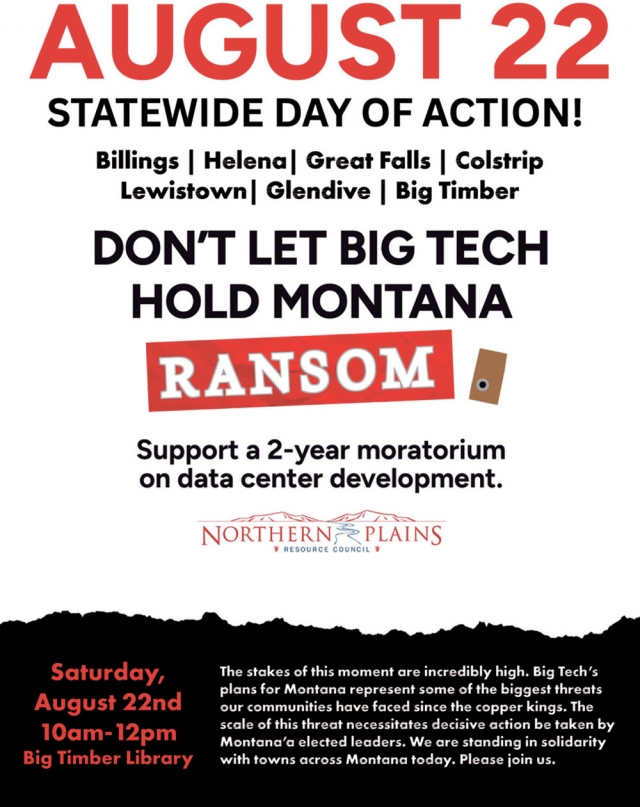 Don't Let Big Tech Win, Statewide Day of Action - August 22, 2026