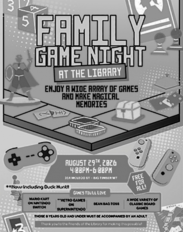 Classic Games, New Memories, Family Game Night at the Library - August 29, 2026