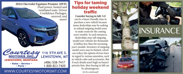 Drive Comfort, Drive Confidence, Courtesy Motors Inc