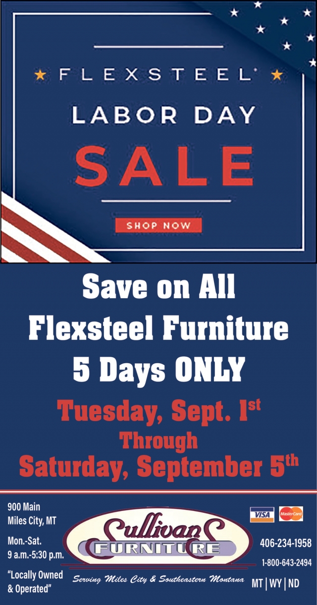 Save Big, 5 Days Only, Sullivans Furniture