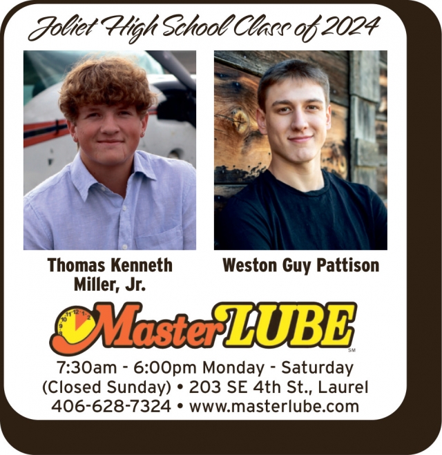 Joliet High School Class of 2024, MasterLube, Laurel, MT