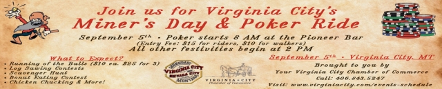 A Festival Worth The Ride, Miner's Day & Poker Ride - September 5, 2026