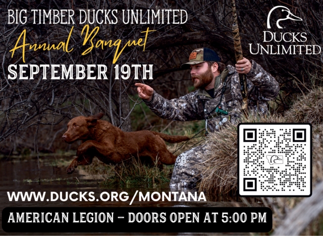 Reserve Your Seat Today, Big Timber Ducks Unlimited (Sept. 19, 2026)