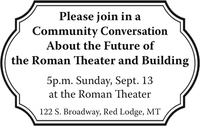 Have Your Say - Join Us, Roman Theater Community Conversation - September 13, 2026