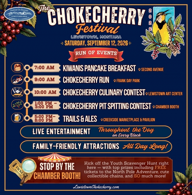 A Full Day of Fall Fun, The Chokecherry Festival. - September 12, 2026