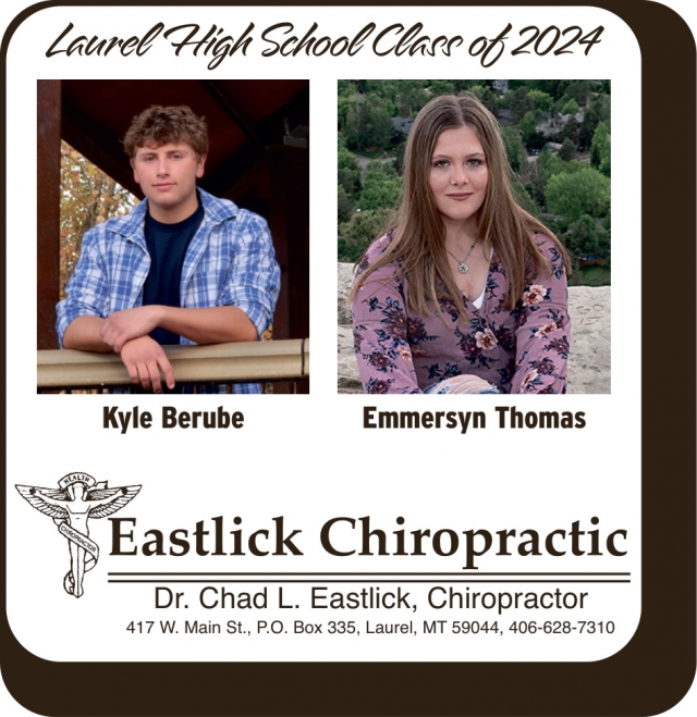 Laurel High School Class of 2024, Eastlick Chiropractic