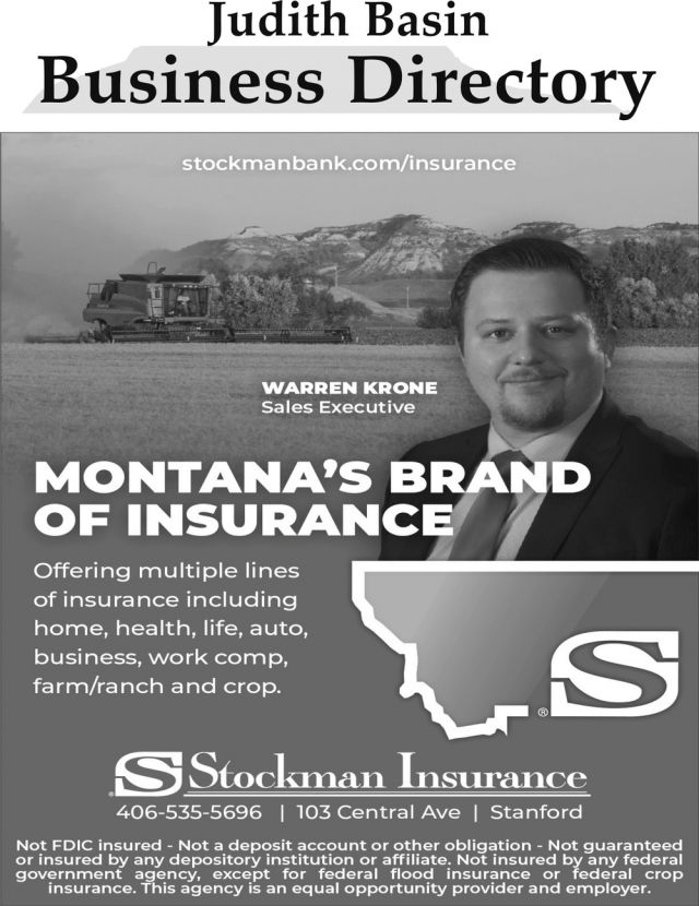 Real Protection, Real Trust, Stockman Insurance - Stanford, Stanford, MT