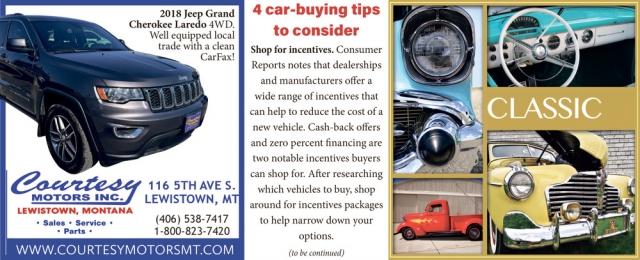 Trusted Local Car Dealer, Courtesy Motors Inc