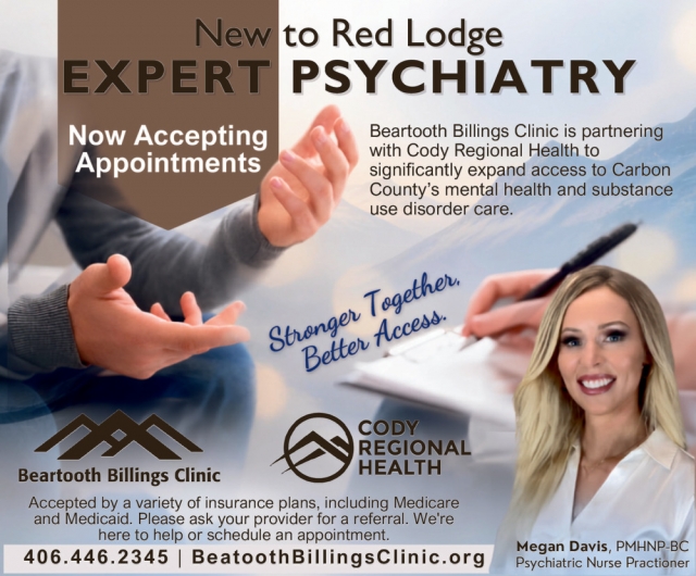 Now Accepting New Patients, Beartooth Billings Clinic, Red Lodge, MT