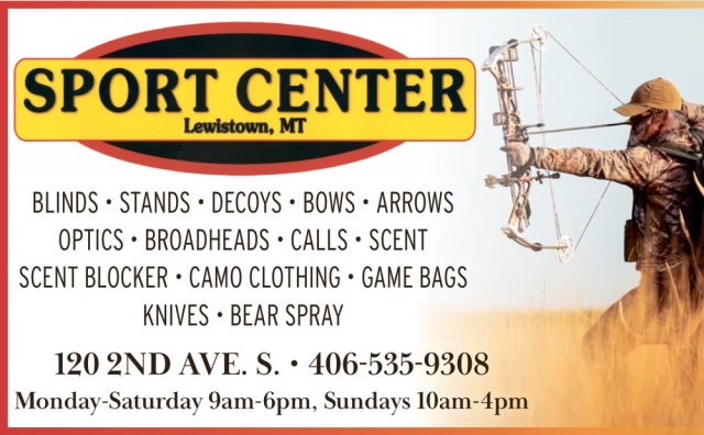 Shop Local Sporting Goods, Sport Center - Lewiston, Lewistown, MT