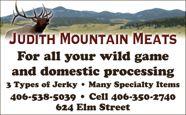 Hunt Season Processing Ready, Judith Mountain Meats