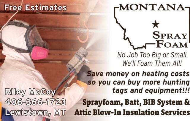 Spray Foam Specialist, Montana Spray Foam, Lewistown, MT