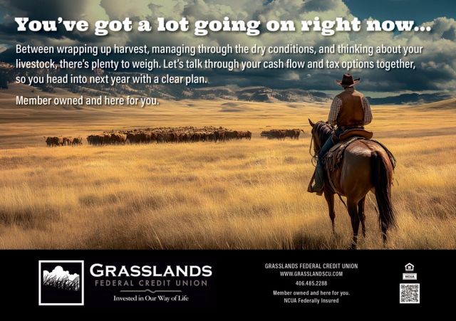 Financing Built for Farmers, Grasslands Federal Credit Union, Circle, MT
