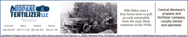 Grow With Local Fuel Experts, Lewistown Propane & Fertilizer LLC, Stanford, MT