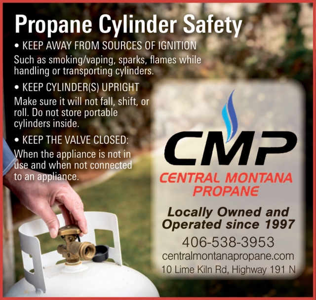 Propane Safety Tips Inside, Central Montana Propane, Lewistown, MT