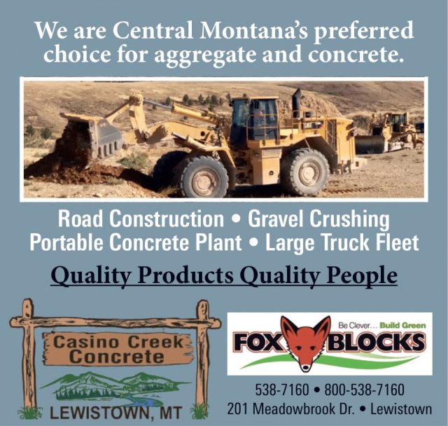 Your Trusted Aggregate Source, Casino Creek Concrete