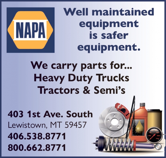 Your Ride, Ready For Anything, Napa - Lewistown, Lewistown, MT