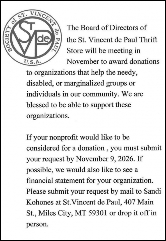 Apply For Donations Now, Society of St. Vincent de Paul