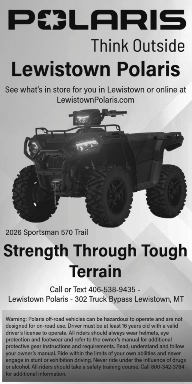 2026 Sportsman 570 Trail, Lewiston Polaris, Lewistown, MT