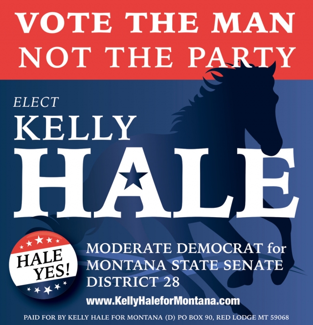 Vote Hale For State Senate, Kelly Hale, Red Lodge, MT