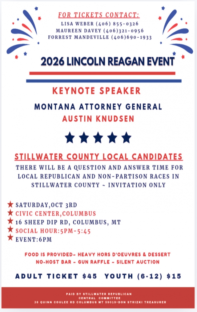 Hear the Attorney General, 2026 Lincoln Reagan Event - October 3, 2026