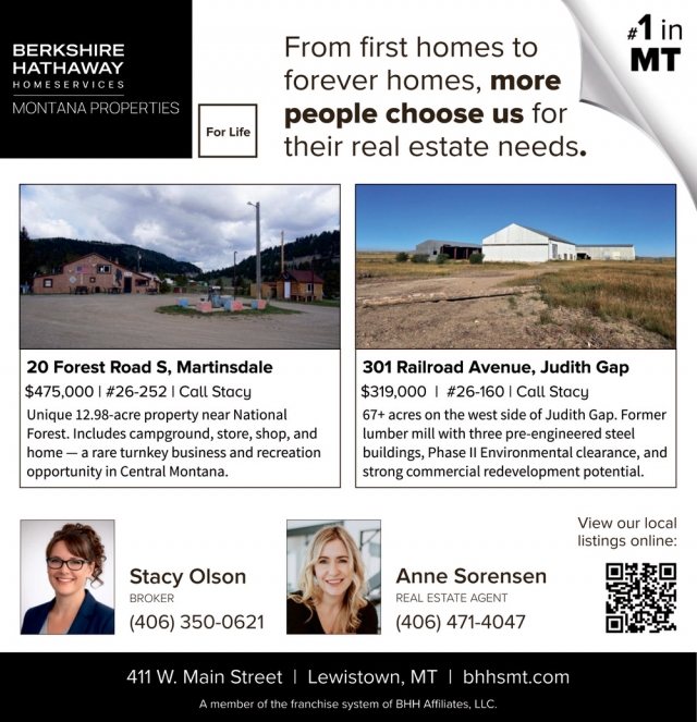 Trusted Real Estate Team , Berkshire Hathaway HomeServices Montana Properties - Stacy Olson / Anne Sorensen