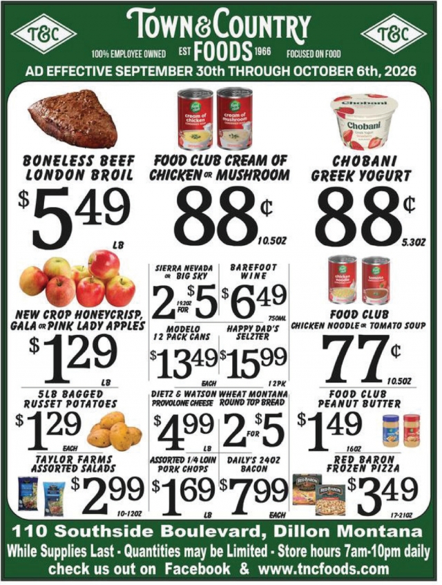 Huge Grocery Savings Inside, Town & Country Foods - Dillon, Dillon, MT