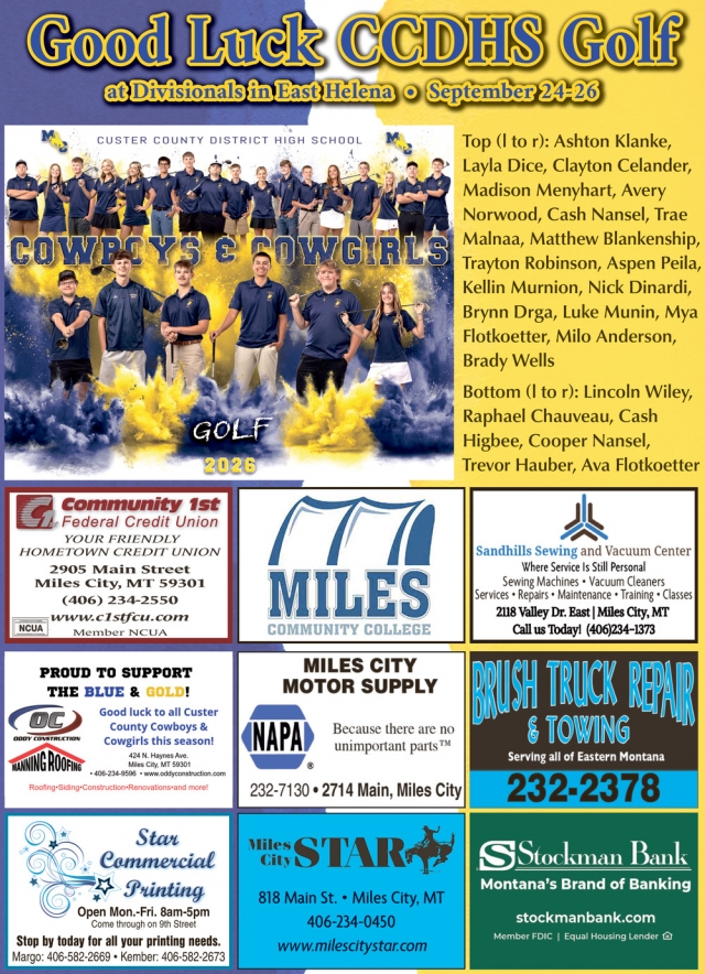 Good Luck! , Custer County District High School