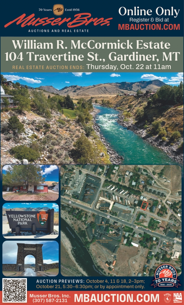 Estate Property Up for Bid, Musser Bros Auctions and Real Estate, Billings, MT