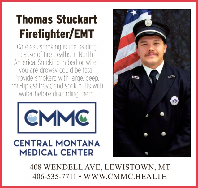Firefighter Fire Safety Tips, Central Montana Medical Center, Lewistown, MT