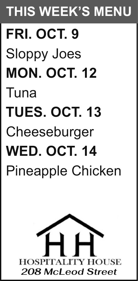 See This Week's Menu Now, Hospitality House, Big Timber, MT