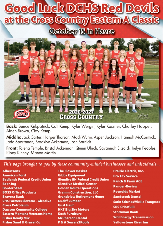 Good Luck!,  Dawson County High School, Glendive, MT