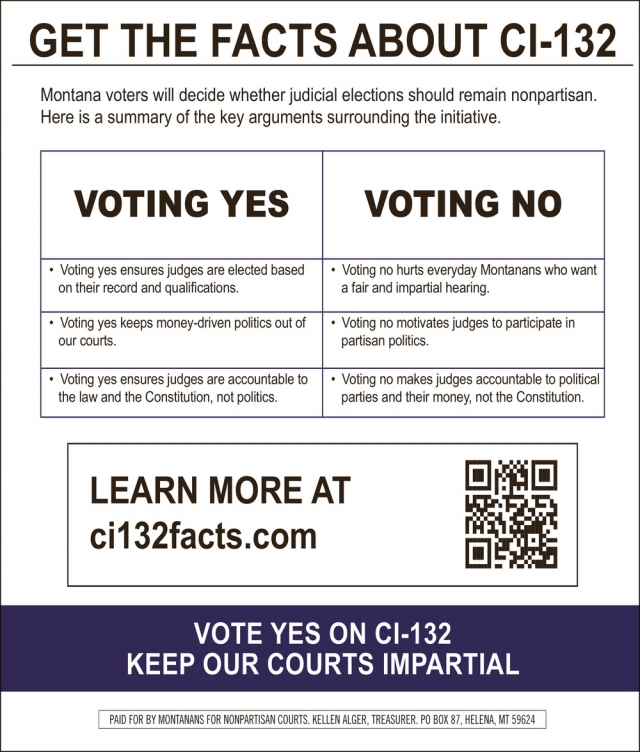 Get the Facts on CI-132, Montanans for Nonpartisan Courts, Helena, MT