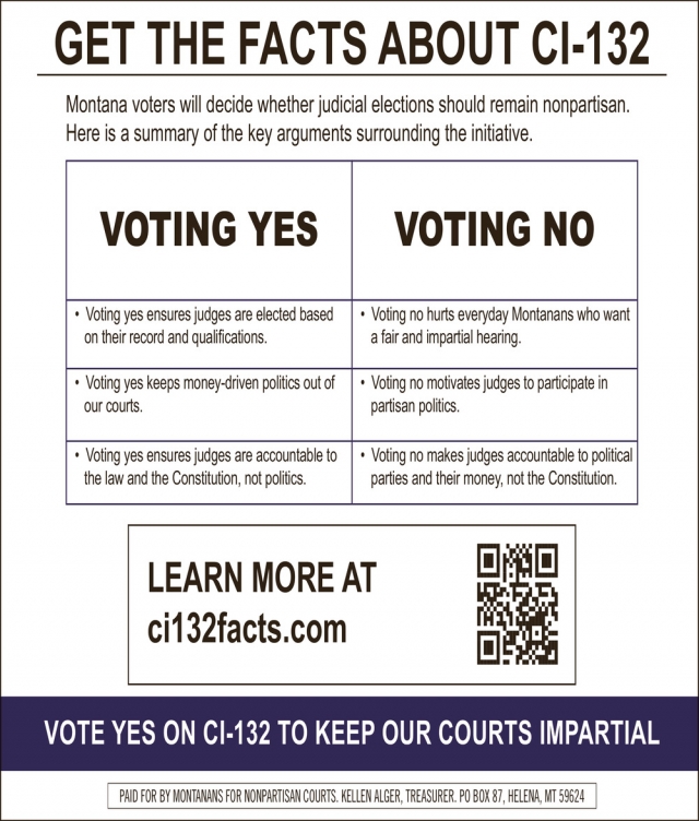 Get the Facts on CI-132 , Montanans for Nonpartisan Courts, Helena, MT