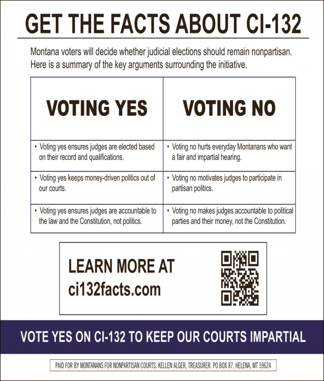 Get the Facts on CI-132     , Montanans for Nonpartisan Courts, Helena, MT