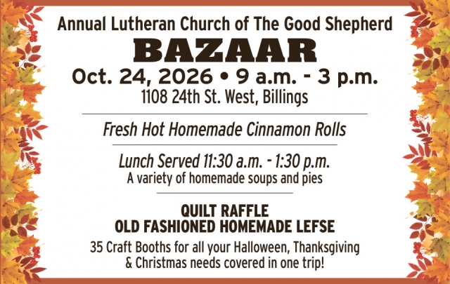 Holiday Shopping Made Easy, Lutheran Church of The Good Shepherd, Billings, MT